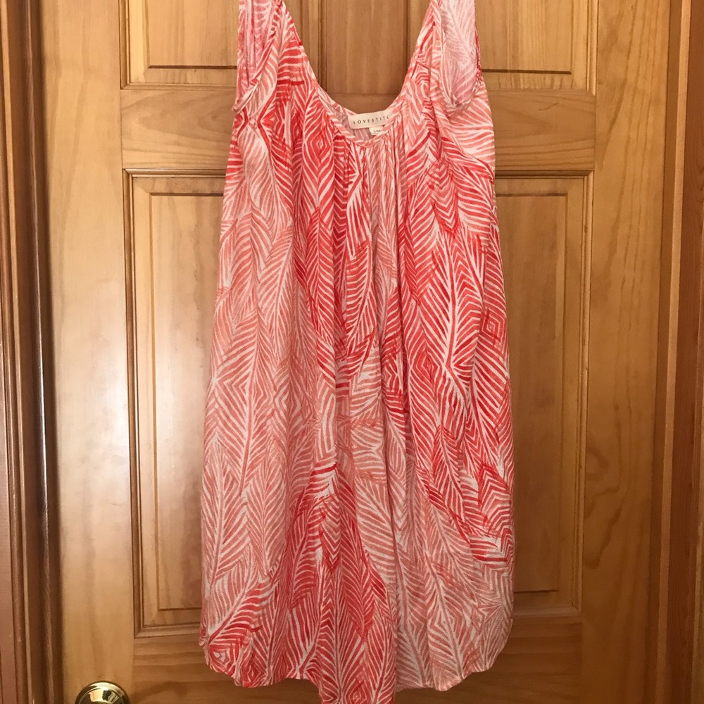 Coral/red Summer dress cover up